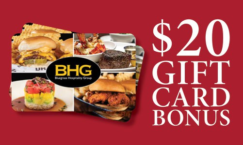 Click or tap here to learn about our $20 gift card bonus season!